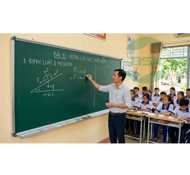 Bảng từ xanh Ceramic viết phấn 