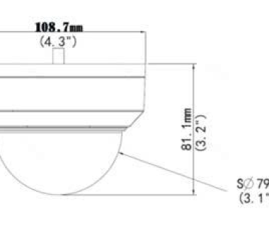 Camera bán cầu 2 MP Usavision UA-D20002F