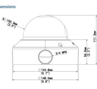 Camera bán cầu 4 MP Usavision UA-D4000VF-S